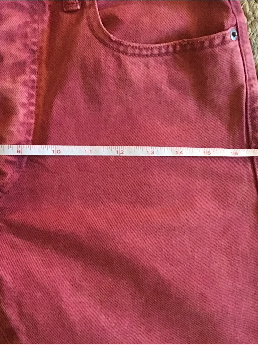 Polo Ralph Lauren The Callen High Rise Slim  27R Jeans NWT Stonewashed Red - Picture 14 of 14